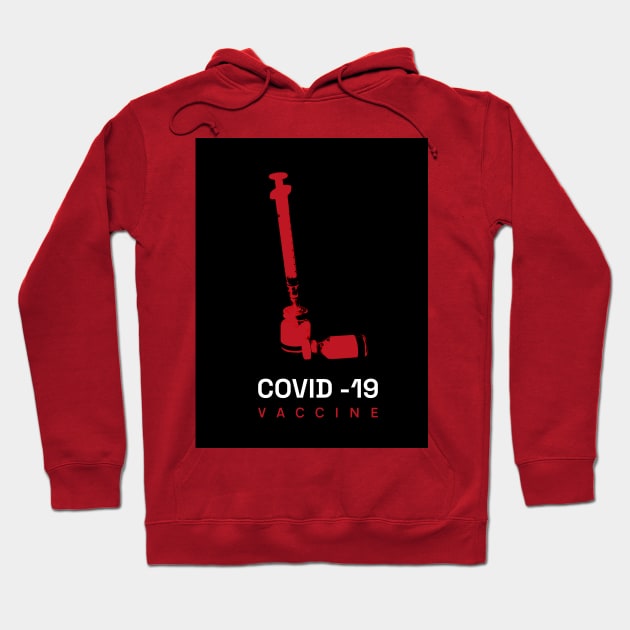 Covid Vaccine Hoodie by Kardemirov